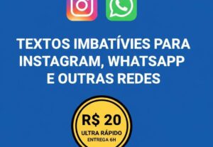 Eu vou escrever 3 Scripts de Venda para WhatsApp e Instagram