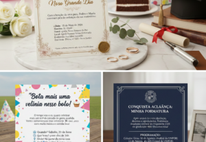 Eu vou fazer Convites de casamento, festas, aniversario, etc...