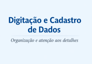 Eu vou digitar e cadastrar dados simples