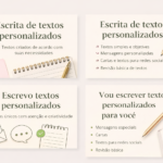 Eu vou Escrever textos personalizados criativos