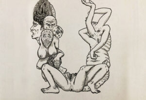 Eu vou fazer uma arte tradicional em preto e branco