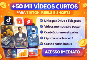 Eu vou criar vídeos curtos personalizados para Reels e Short...
