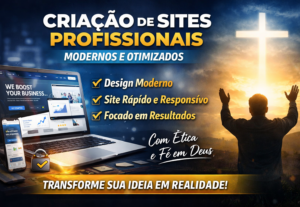 Eu vou Criar seu site profissional e responsivo