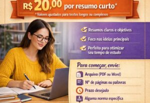 Eu vou resumir seus textos acadêmicos