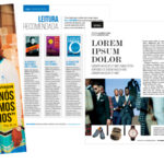 Eu vou fazer a diagramação da sua revista ou jornal