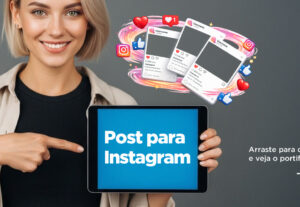 Eu vou criar 1 post para Instagram com design profissional