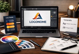 Eu vou Fazer um logotipo com designer da sua marca