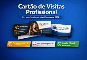 Eu vou Fazer o cartão de visita para a sua empresa aparecer