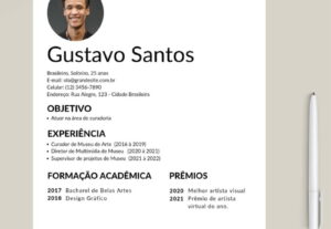 Eu vou fazer um currículo para você