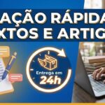Eu vou escrever um texto, redação ou artigo, para você