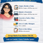 Eu vou fazer Produção de Textos, Revisão e Serviços Digitais