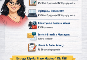 Eu vou fazer Produção de Textos, Revisão e Serviços Digitais