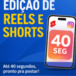 Eu vou editar Reels e Shorts e por legenda