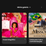 Eu vou fazer edições de vídeos e fotos, cartaz.