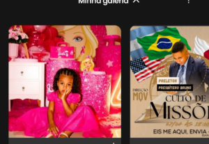Eu vou fazer edições de vídeos e fotos, cartaz.