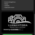 Eu vou fazer edições de vídeos e fotos, cartaz.