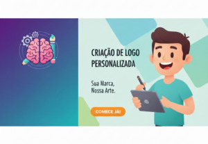 Eu vou fazer um logotipo com design da sua marca