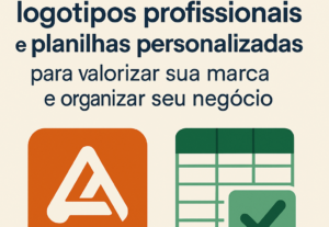 Eu vou criar logotipos profissionais e desenvolver planilhas...