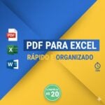 Eu vou converter PDF para Excel ou Word e organizar seus dad...