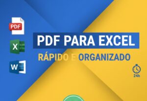 Eu vou converter PDF para Excel ou Word e organizar seus dad...