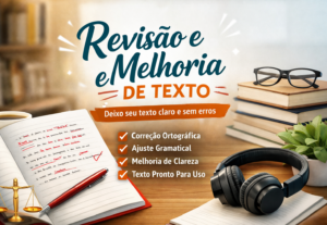 Eu vou revisar e melhorar seu texto