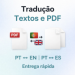 Eu vou fazer Tradução profissional de texto e PDF-PT_EN/PT_E...