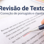 Eu vou revisar e escrever textos organizados e sem erros.