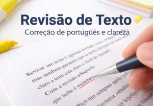 Eu vou revisar e escrever textos organizados e sem erros.