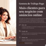 Eu vou te ajudar nos anúncios através de tráfego pago.
