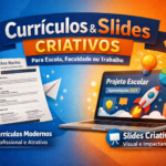 Eu vou Fazer currículos / slides do seu trabalho