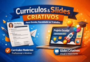Eu vou Fazer currículos / slides do seu trabalho