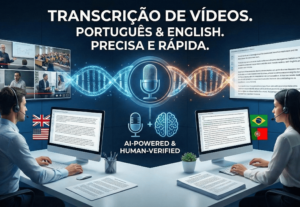 Eu vou transcrever um vídeo que me mandar