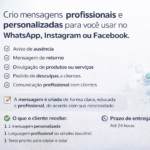 Eu vou Criar Mensagens Profissionais Para Redes Sociais