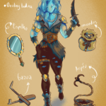 Eu vou desenhar seu personagem de rpg