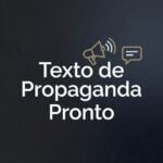 Eu vou criar um texto de propaganda pronto para vender
