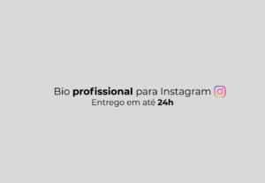 Eu vou criar uma bio profissional para Instagram em até 24h