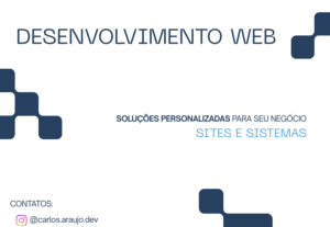 Eu vou criar seu site do zero, do visual até o banco de dado...
