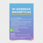 Eu vou criar 10 legendas magnéticas