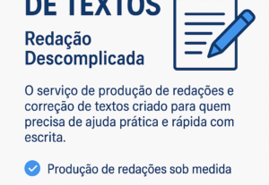 Eu vou fazer Redação e correção de texto descomplicado