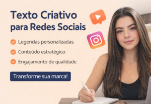 Eu vou Criar textos criativos para suas redes sociais