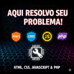 Eu vou resolver seu problema em HTML, CSS, JavaScript