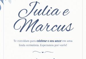 Eu vou Criar convite digital simples e personalizado.
