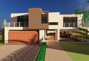 Eu vou construir o modelo 3D e imagem realista do seu projet...