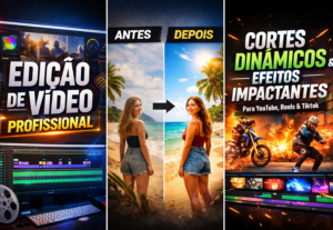 Eu vou fazer edição para Reels, Shorts e TikTok