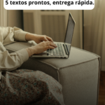 Eu vou fazer 5 textos prontos • Entrega rápida