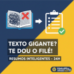 Eu vou resumir qualquer texto direto ao ponto