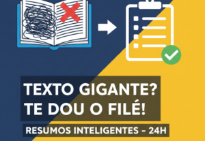 Eu vou resumir qualquer texto direto ao ponto