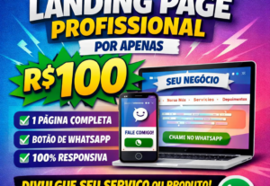 Eu vou criar um site no formato landing page.