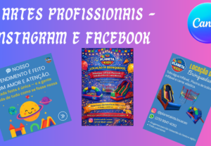 Eu vou criar artes profissionais para as redes sociais