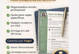 Eu vou criar ou reformular seu currículo profissional